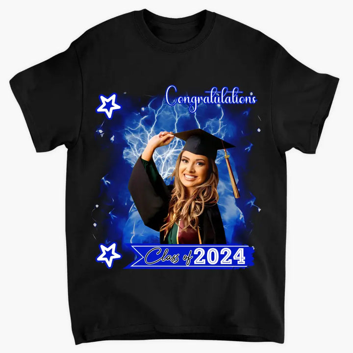 Proud Mom Class Of 2024 - Personalized Custom T-shirt - Graduation Gift