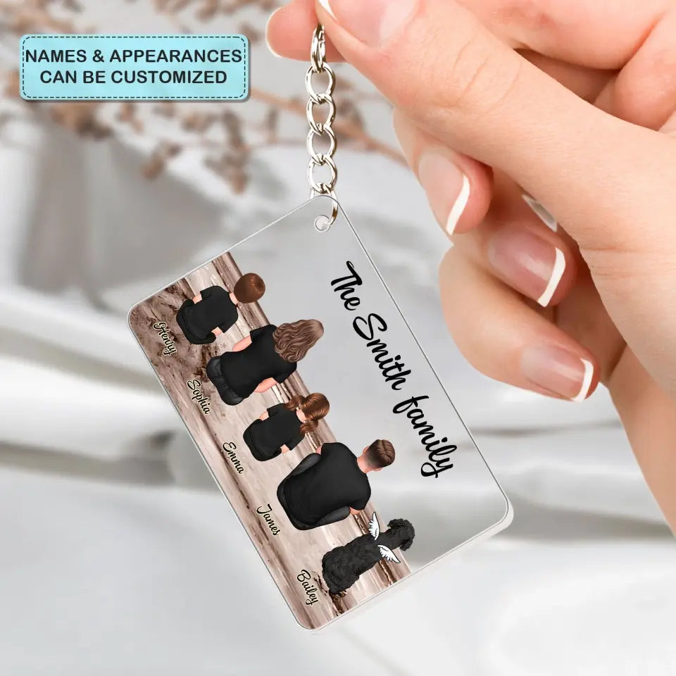 Our Family - Personalized Custom Acrylic Keychain - Gift For Family Members