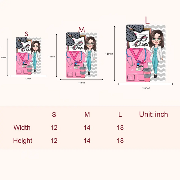 Nurse Life - Personalized Custom Door Sign - Nurse's Day, Appreciation Gift For Nurse