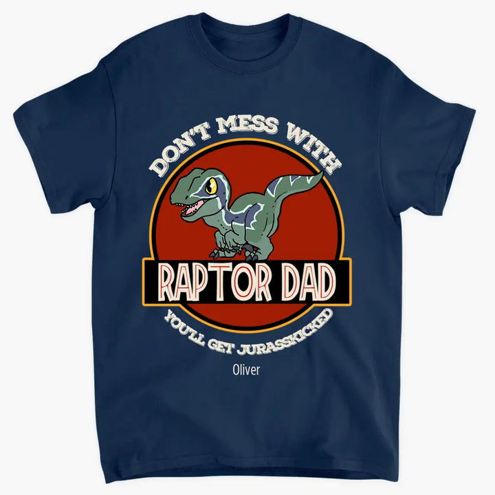 Raptor Dad - Personalized Custom T-shirt - Father's Day Gift For Dad