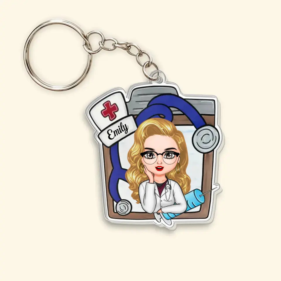Nurse Life - Personalized Custom One-Side Acrylic Keychain - Nurse's Day, Appreciation Gift For Nurse