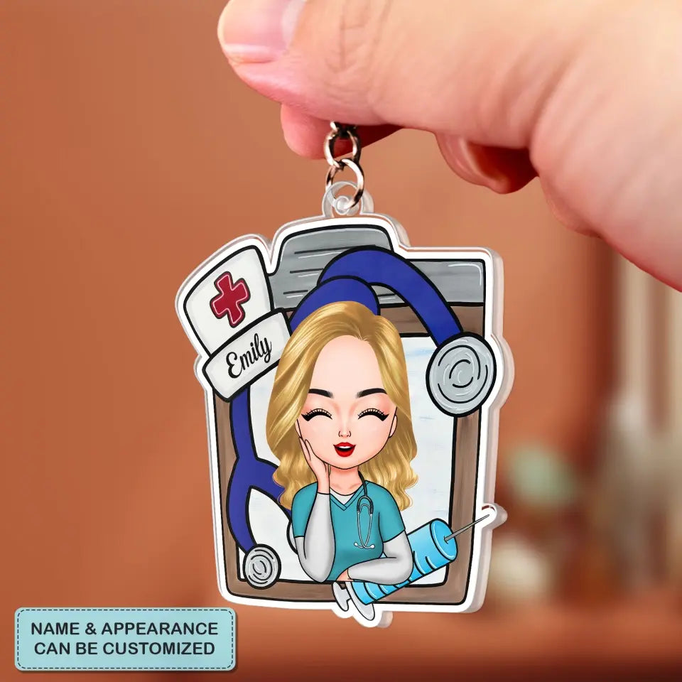 Nurse Life - Personalized Custom One-Side Acrylic Keychain - Nurse's Day, Appreciation Gift For Nurse