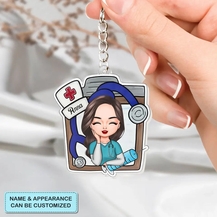Nurse Life - Personalized Custom One-Side Acrylic Keychain - Nurse's Day, Appreciation Gift For Nurse