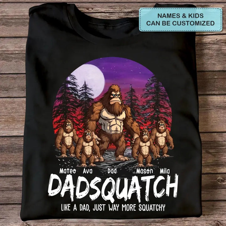 Grandpasquatch - Personalized Custom T-Shirt - Father's Day Gift For Family Members