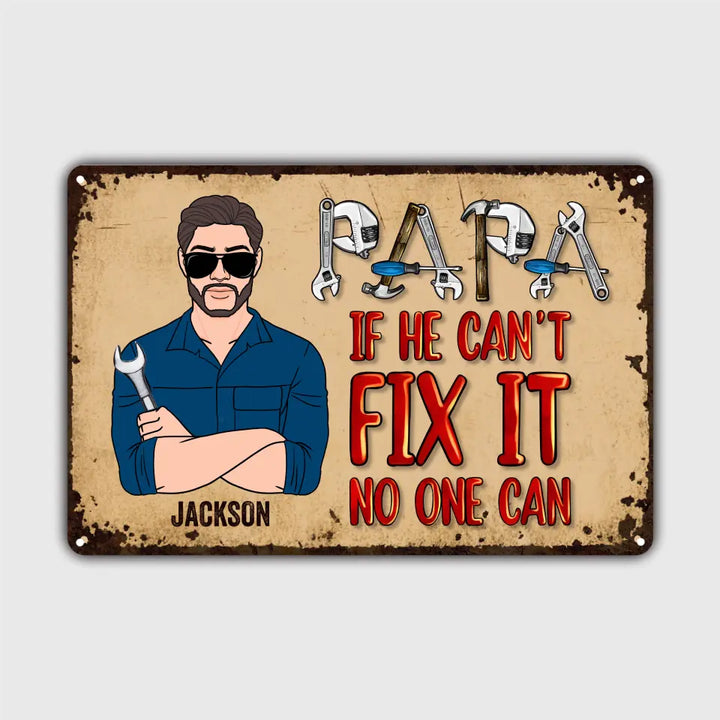 Dad's Garage - Personalized Metal Sign - Father's Day Gift For Dad, Grandpa copy