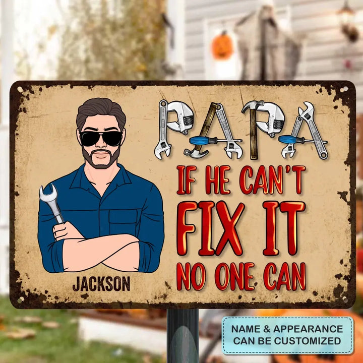 Dad's Garage - Personalized Metal Sign - Father's Day Gift For Dad, Grandpa copy