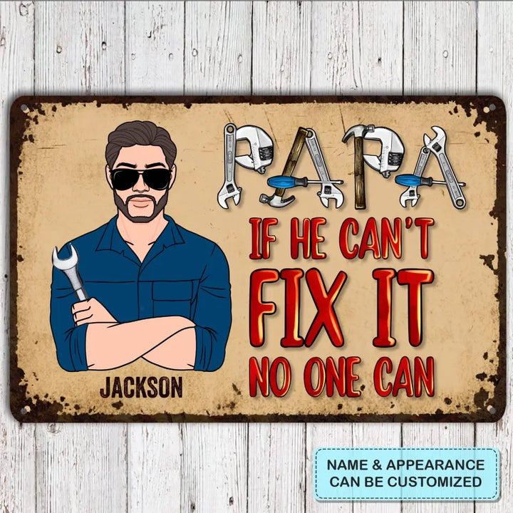Dad's Garage - Personalized Metal Sign - Father's Day Gift For Dad, Grandpa copy