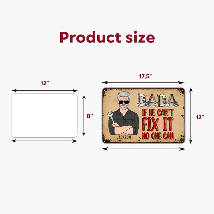 Dad's Garage - Personalized Metal Sign - Father's Day Gift For Dad, Grandpa copy