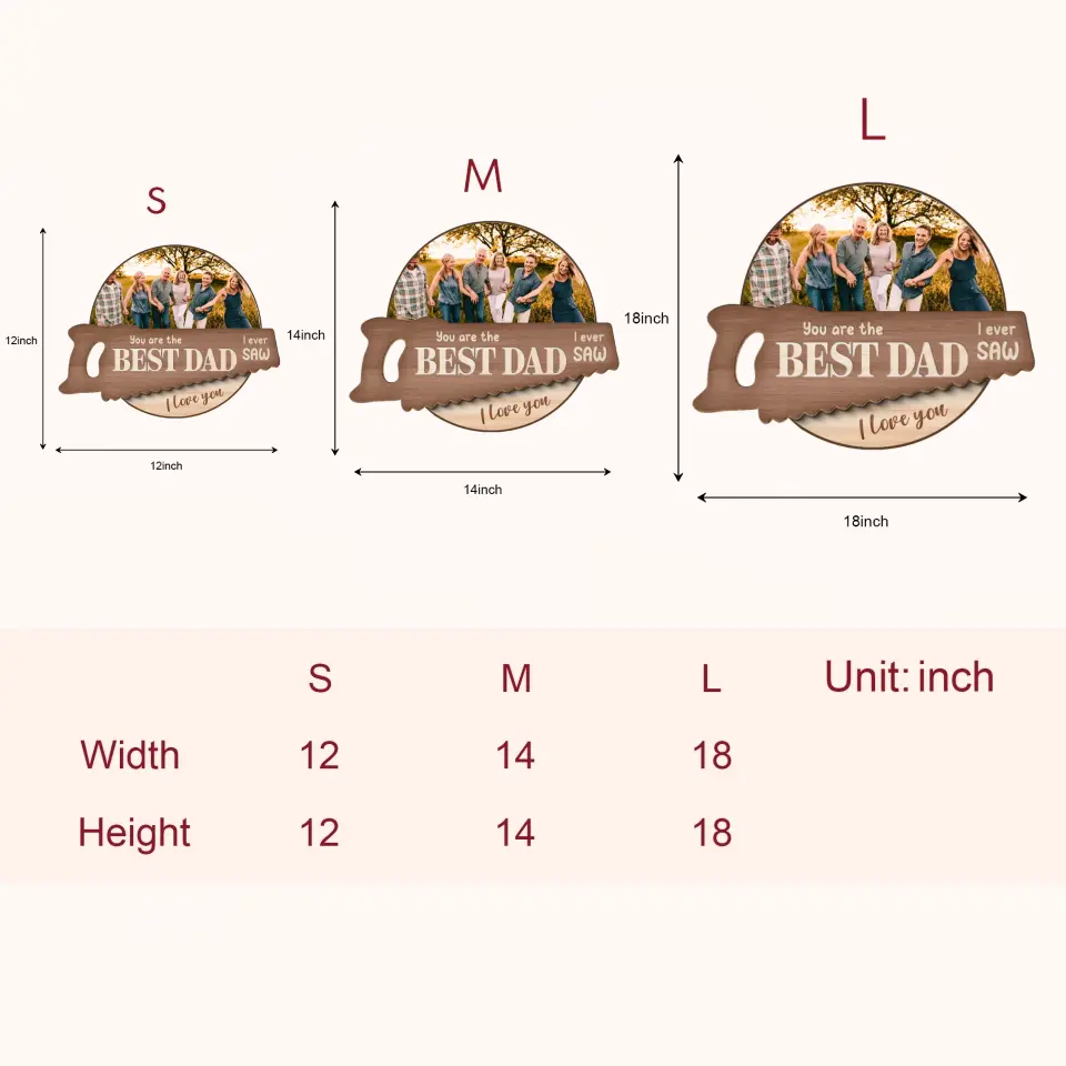 You Are The Best Dad - Personalized Custom Door Sign - Father's Day Gift For Dad