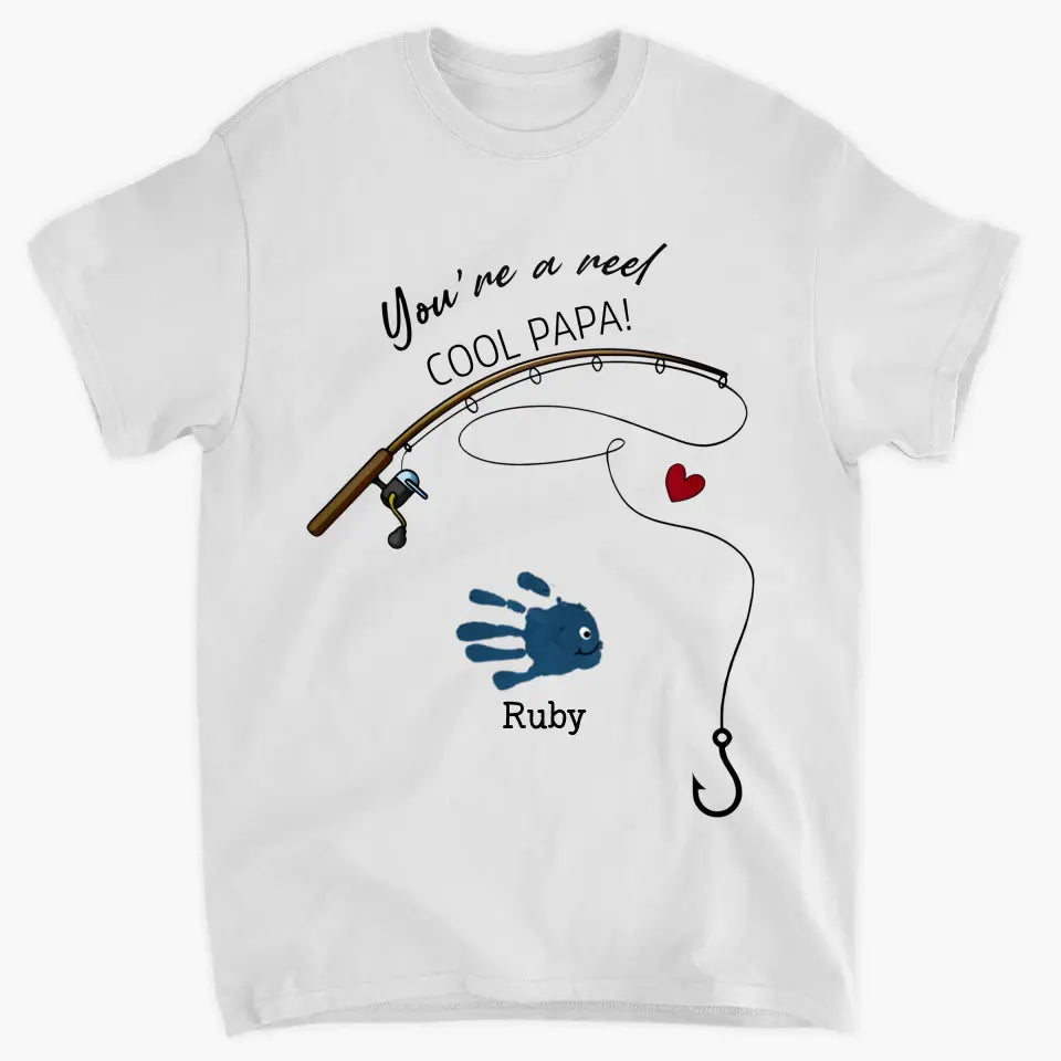 You're A Reel Cool Dad - Personalized Custom T-shirt - Father's Day Gift For Dad
