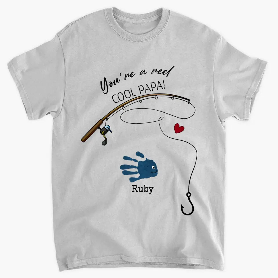 You're A Reel Cool Dad - Personalized Custom T-shirt - Father's Day Gift For Dad