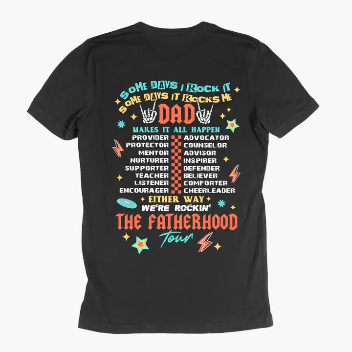 Dad Tour - Personalized Custom Double-side T-shirt - Father's Day Gift For Dad, Grandpa