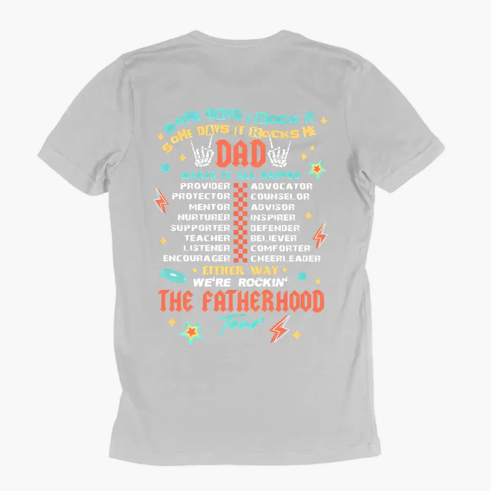 Dad Tour - Personalized Custom Double-side T-shirt - Father's Day Gift For Dad, Grandpa