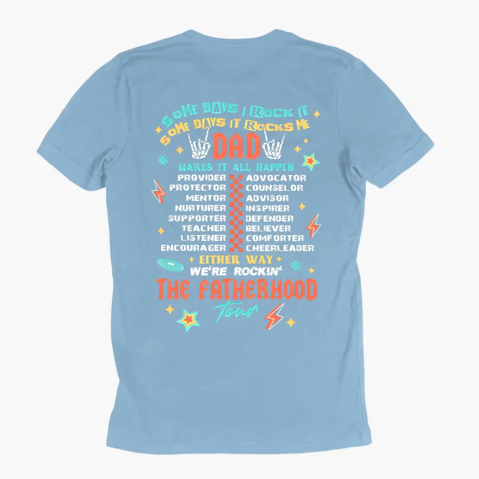 Dad Tour - Personalized Custom Double-side T-shirt - Father's Day Gift For Dad, Grandpa
