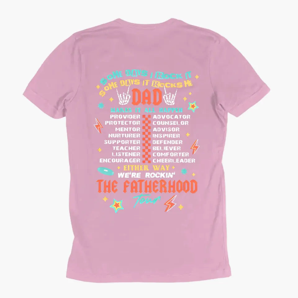 Dad Tour - Personalized Custom Double-side T-shirt - Father's Day Gift For Dad, Grandpa