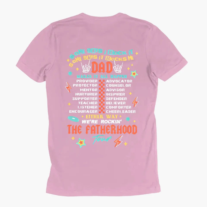 Dad Tour - Personalized Custom Double-side T-shirt - Father's Day Gift For Dad, Grandpa