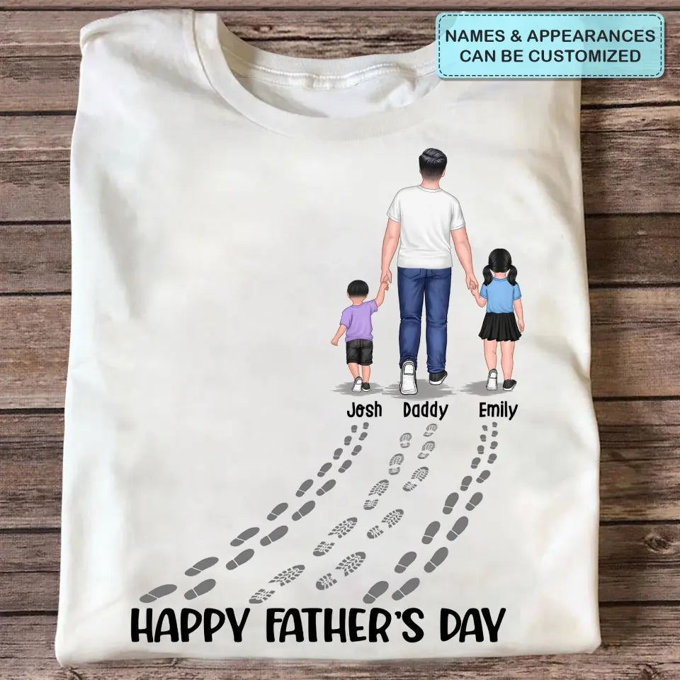 Happy Father's Day Best Dad Ever - Personalized Custom T-shirt - Father's Day Gift For Dad