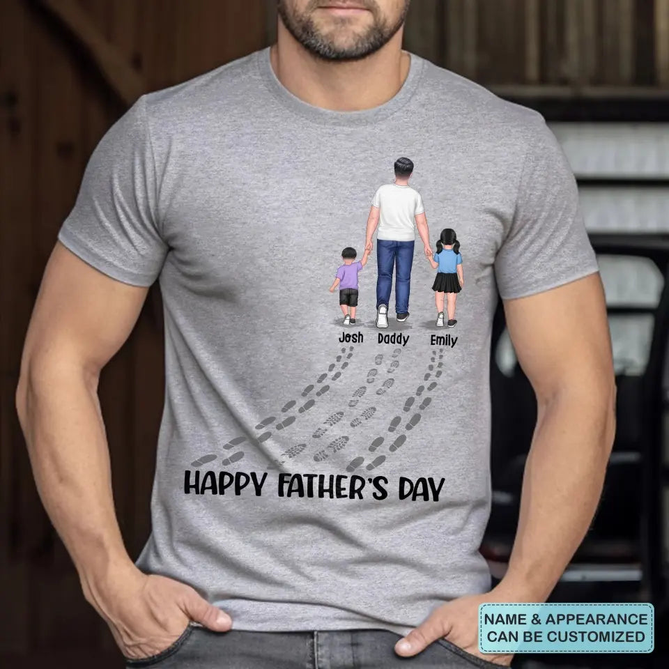 Happy Father's Day Best Dad Ever - Personalized Custom T-shirt - Father's Day Gift For Dad