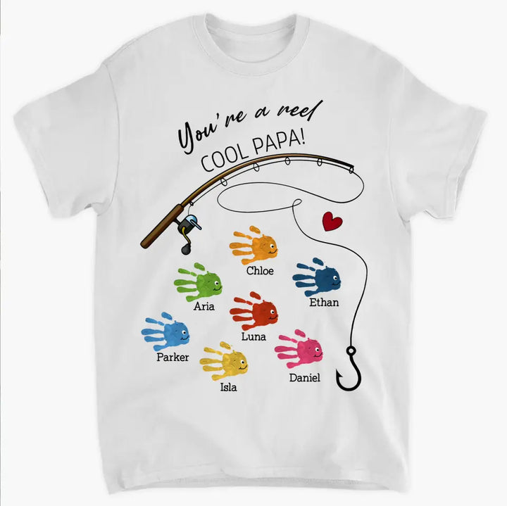 You're A Reel Cool Dad - Personalized Custom T-shirt - Father's Day Gift For Dad