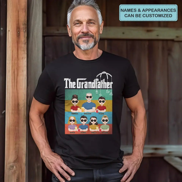 The Grandfather - Personalized Custom T-shirt - Father's Day Gift For Dad, Grandpa