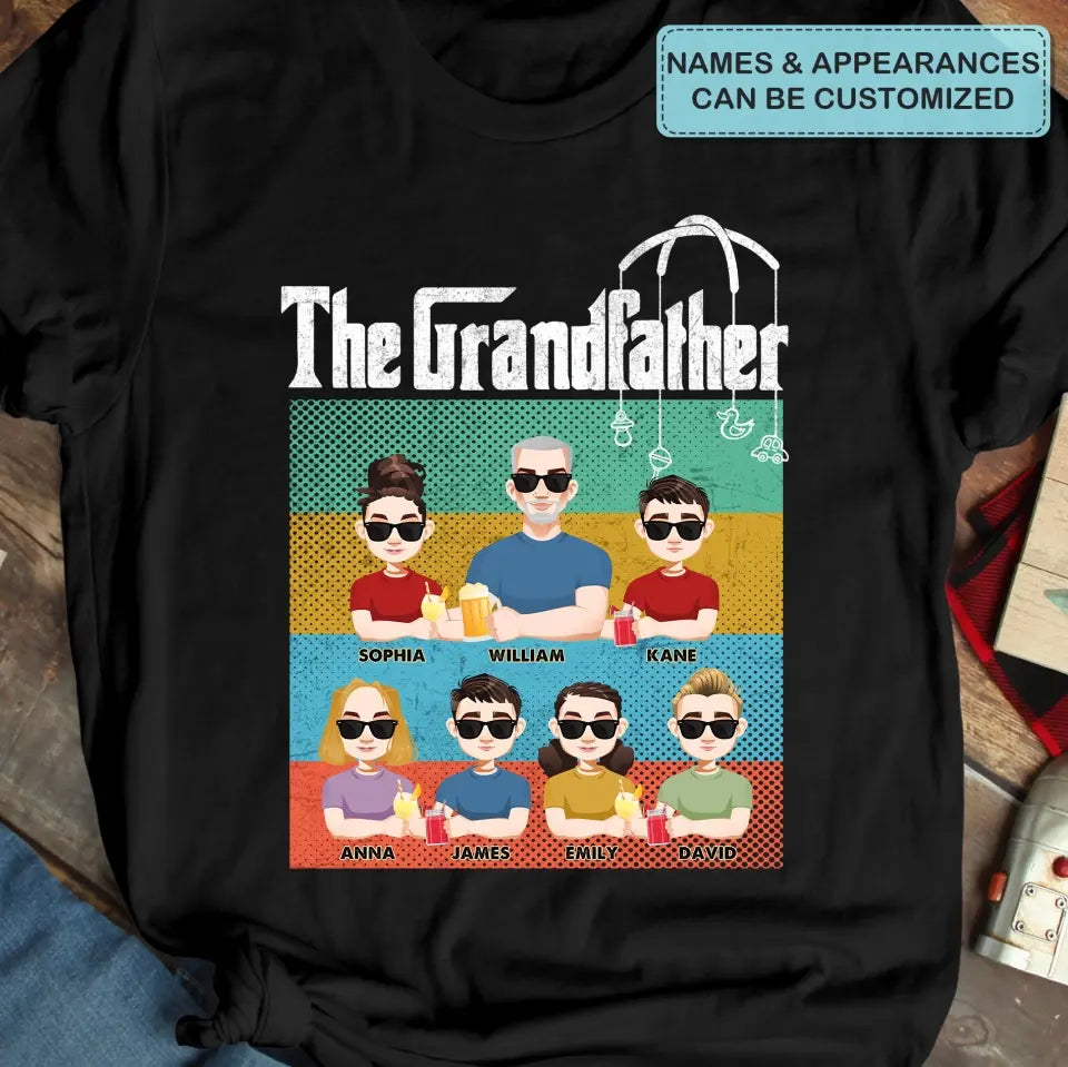The Grandfather - Personalized Custom T-shirt - Father's Day Gift For Dad, Grandpa