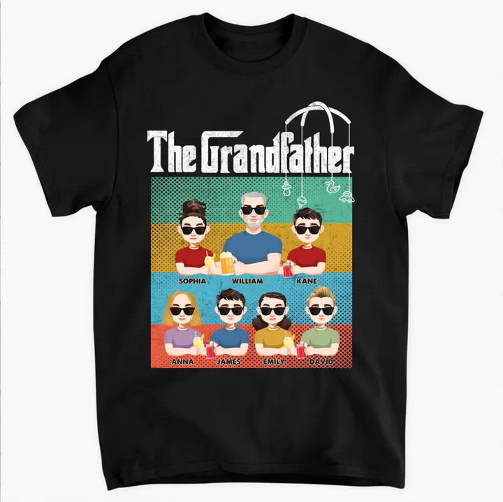 The Grandfather - Personalized Custom T-shirt - Father's Day Gift For Dad, Grandpa
