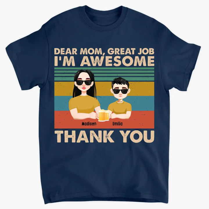 We're Awesome Thank You -  Personalized Custom T-shirt - Mother's  Day Gift For Mom