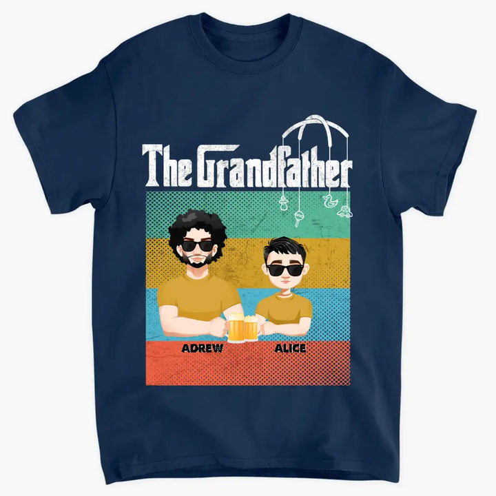 The Grandfather - Personalized Custom T-shirt - Father's Day Gift For Dad, Grandpa