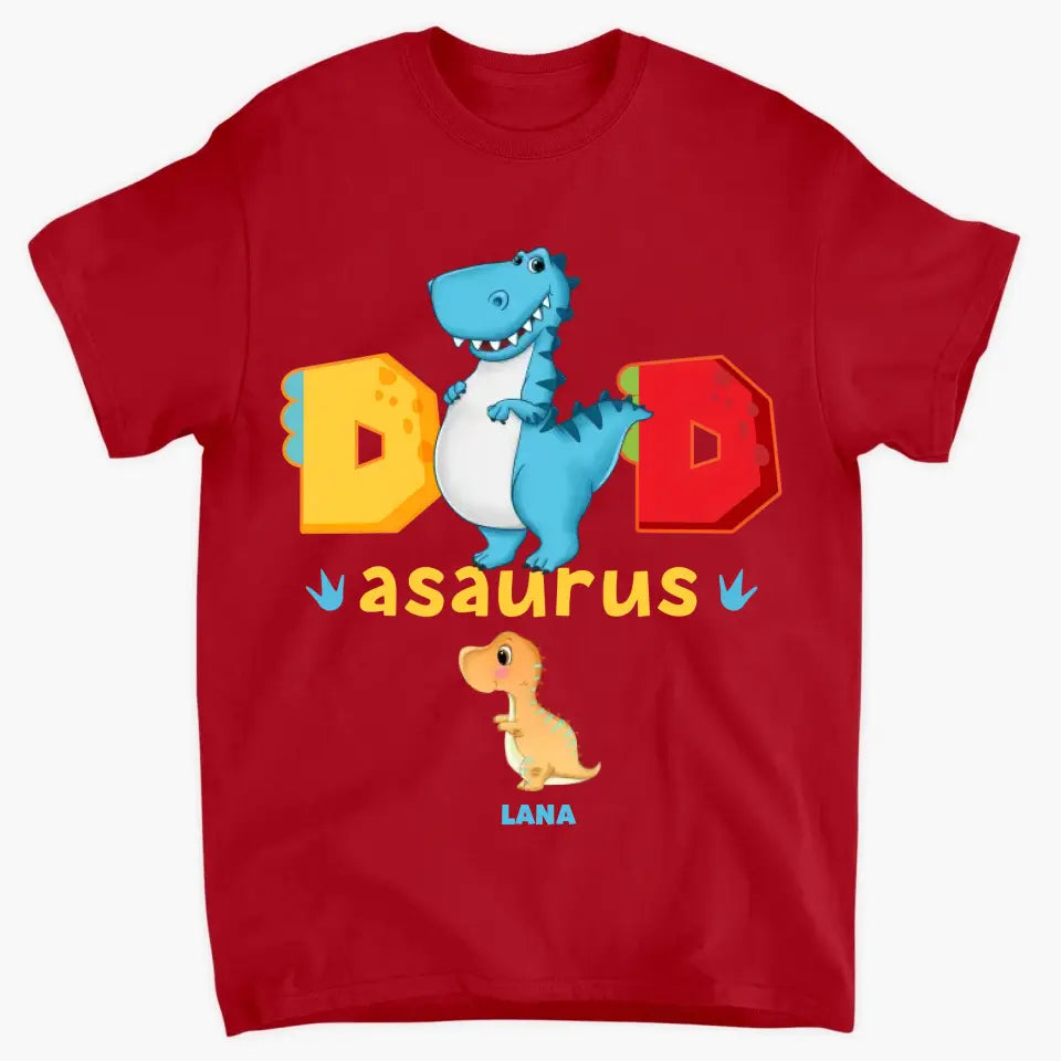 Dadasaurus - Personalized Custom T-shirt - Father's Day Gift For Dad, Grandpa
