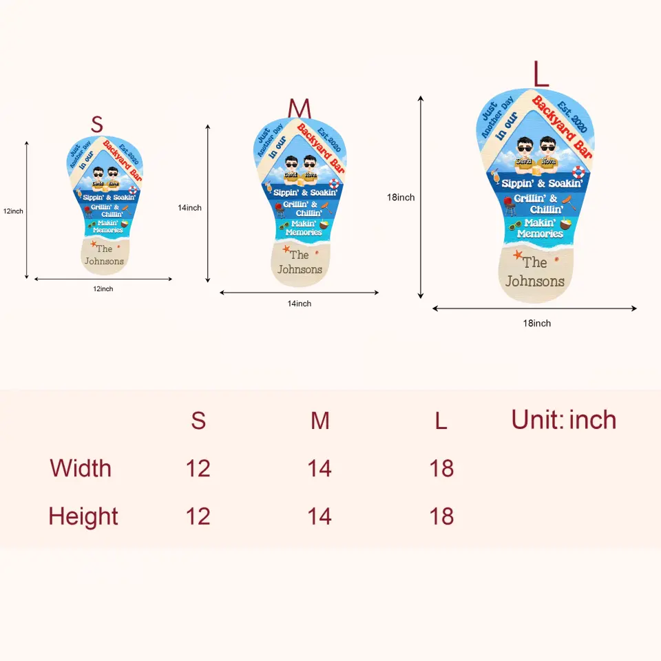 Just Another Day In Our Paradise - Personalized Custom Door Sign - Family Gift