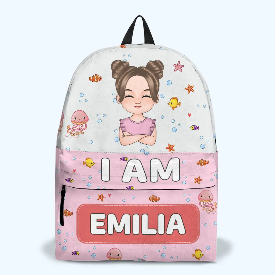 Car Mermaid Unicorn Dinosaur Kid - Personalized Custom Backpack - Back To School Gift For Kindergarten, Pre-K, 1st Grade, 2nd Grade, 3rd Grade, 4th Grade, 5th Grade