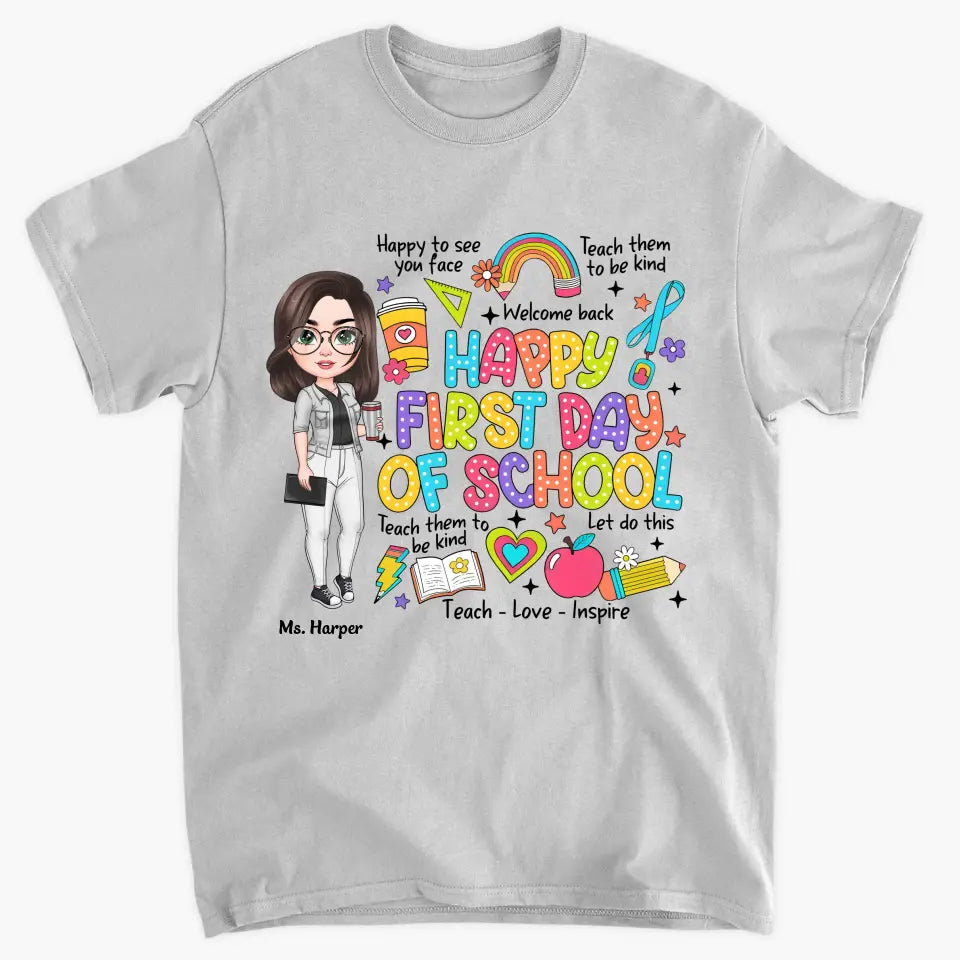 Teach Them To Be Kind - Personalized Custom T-Shirt - Teacher's Day, Appreciation Gift For Teacher