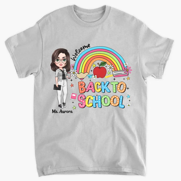 Back To School Colorful Pencil - Personalized Custom T-Shirt - Teacher's Day, Appreciation Gift For Teacher