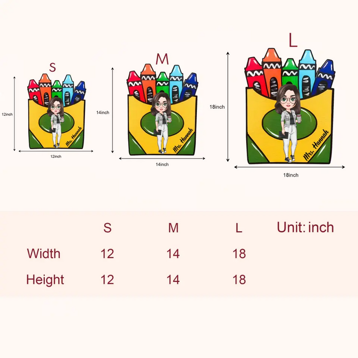 Teacher's Classroom - Personalized Custom Door Sign - Teacher's Day, Appreciation Gift For Teacher