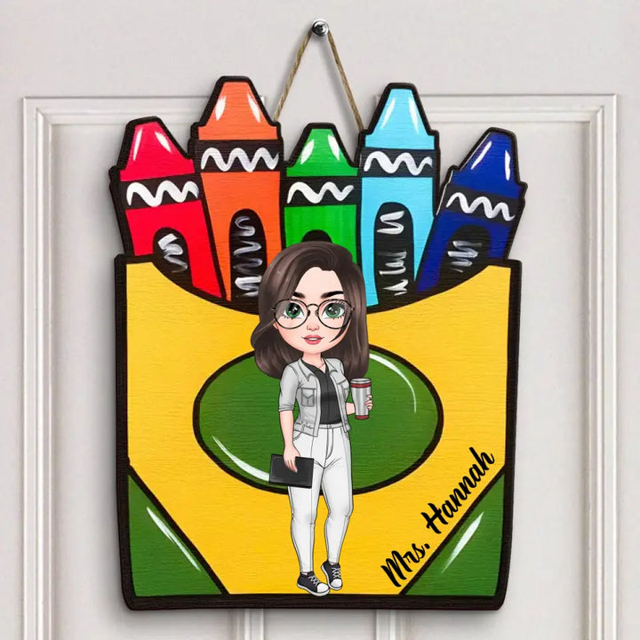 Teacher's Classroom - Personalized Custom Door Sign - Teacher's Day, Appreciation Gift For Teacher