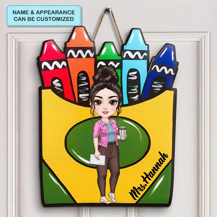 Teacher's Classroom - Personalized Custom Door Sign - Teacher's Day, Appreciation Gift For Teacher