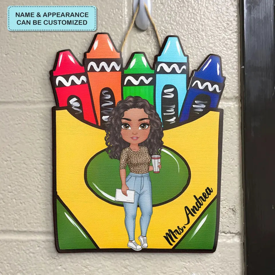 Teacher's Classroom - Personalized Custom Door Sign - Teacher's Day, Appreciation Gift For Teacher