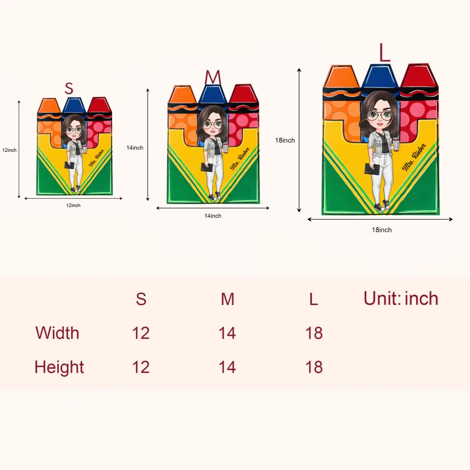 Welcome To My Crayons Classroom - Personalized Custom Door Sign - Teacher's Day, Appreciation Gift For Teacher