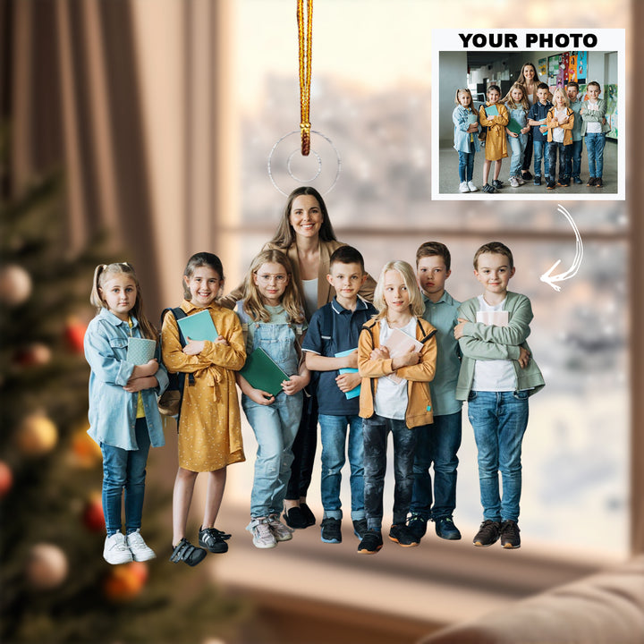 Shaping Futures - Personalized Photo Mica Ornament - Christmas Gift For Teachers