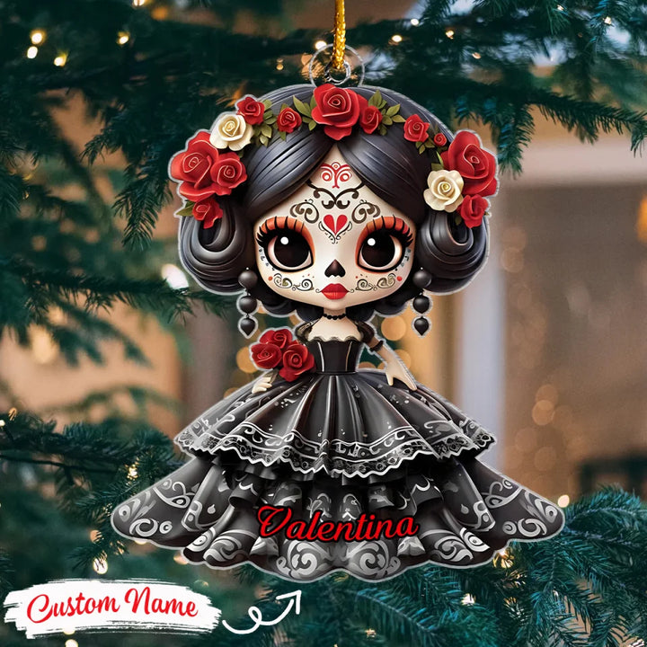 La Belle Catrina - Personalized Mica Ornament - Christmas Gift For Family Members