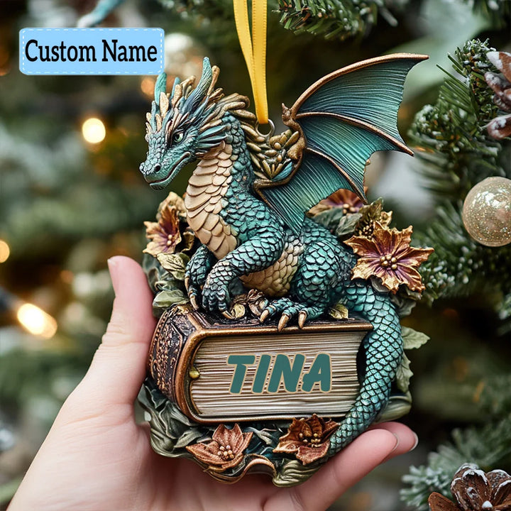Mystic Guardian - Personalized Custom Mica Ornament - Christmas Gift For Dragon Lovers