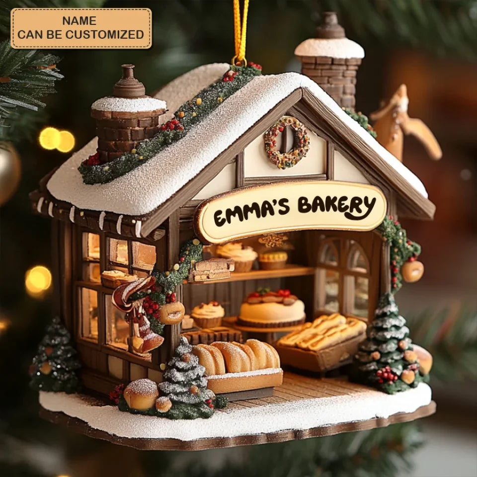 Hearth Loaves Personalized Custom Mica Ornament Gift For Bakers, Bakery Lovers