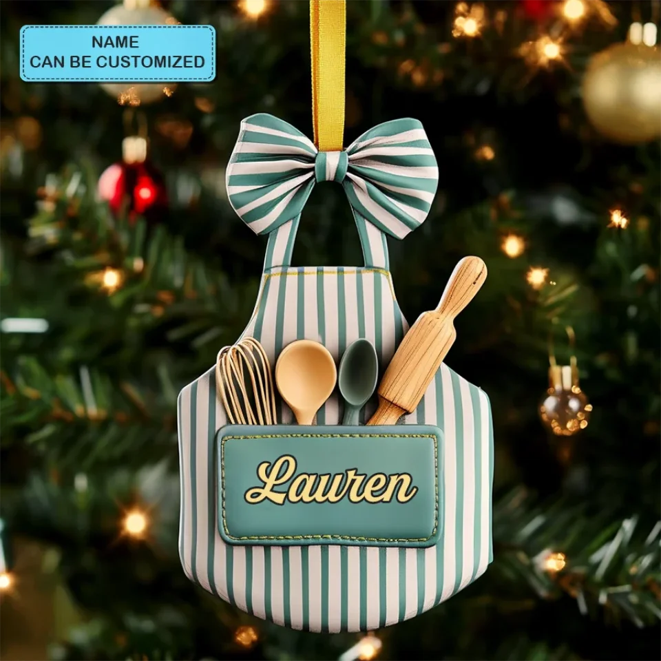 Baking Bliss Personalized Custom Mica Ornament Gift For Chefs, Cooking Lovers 2
