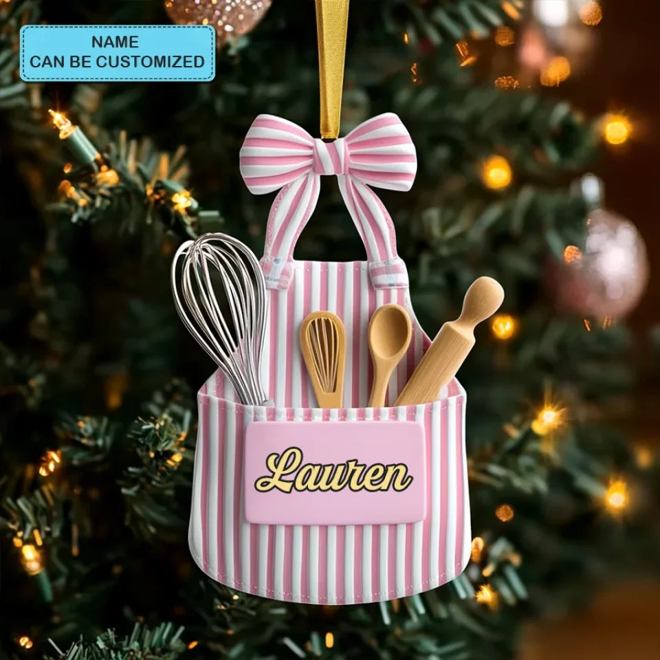 Baking Bliss Personalized Custom Mica Ornament Gift For Chefs, Cooking Lovers 3