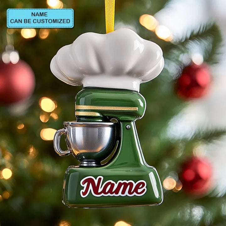 Chef Delight Personalized Custom Mica Ornament Gift For Chefs, Cooking Lovers 3