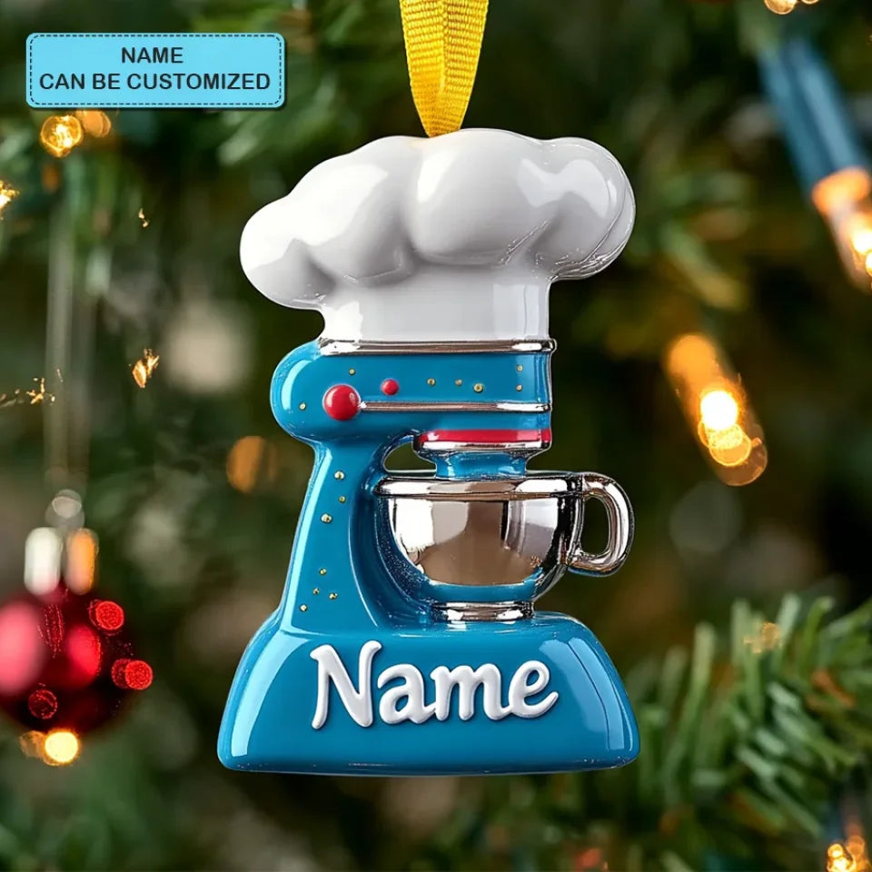 Chef Delight Personalized Custom Mica Ornament Gift For Chefs, Cooking Lovers 1