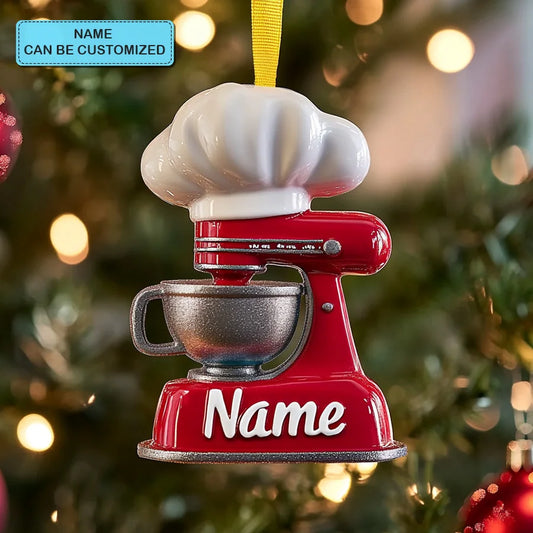 Chef Delight Personalized Custom Mica Ornament Gift For Chefs, Cooking Lovers