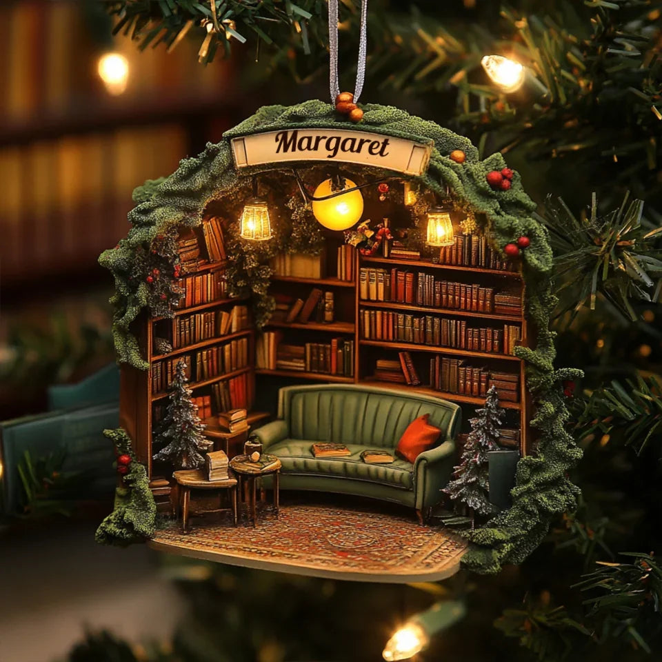 Pine n Prose Personalized Mica Ornament 1