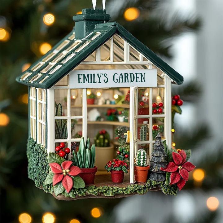 Blooming Retreat - Personalized Mica Ornament - Gift For Gardeners, Gardening Lovers