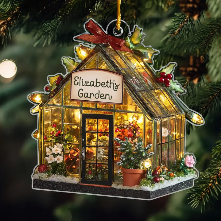Miniature Eden - Personalized Mica Ornament - Gift For Gardeners, Gardening Lovers